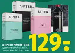 Coop 365 Spier eller Alfredo i boks tilbud
