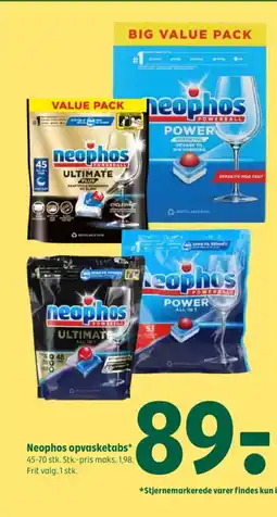 Coop 365 Neophos opvasketabs tilbud