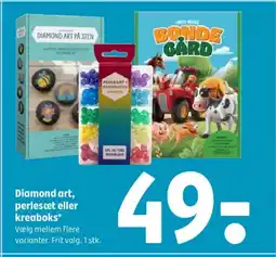 Coop 365 Diamond art, perlesæt eller kreaboks* tilbud