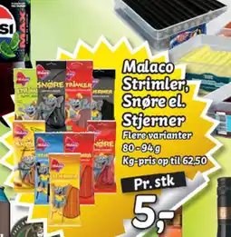 Fakta Tyskland Malaco Strimler Snøre el Stjerner tilbud