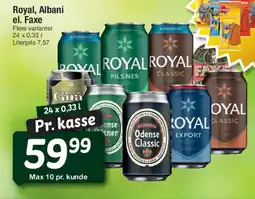 Fakta Tyskland Royal, Albani el. Faxe tilbud