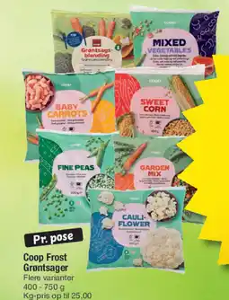 Fakta Tyskland Coop Frost Grøntsager tilbud
