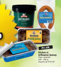 Fakta Tyskland Stryhns el. Arffmanns Sennep tilbud