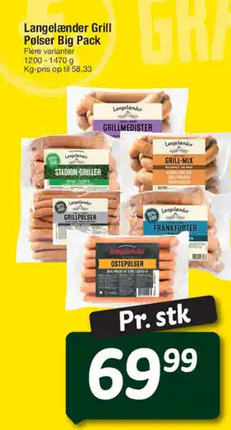 Fakta Tyskland Langelænder Grill Pølser Big Pack tilbud