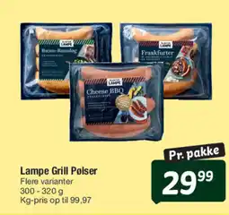 Fakta Tyskland Lampe Grill Pølser tilbud