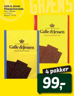 Fakta Tyskland Galle & Jessen Pålægschokolade tilbud