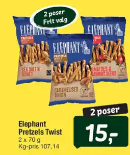Fakta Tyskland Elephant Pretzels Twist tilbud