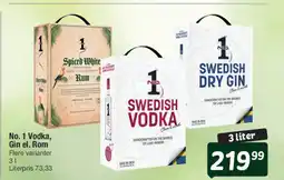 Fakta Tyskland No. 1 Vodka, Gin el. Rom Flere varianter tilbud