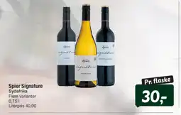 Fakta Tyskland Spier Signature tilbud