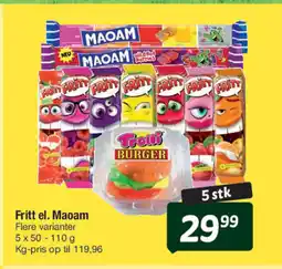 Fakta Tyskland Fritt el. Maoam Flere varianter tilbud