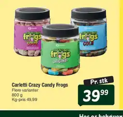 Fakta Tyskland Carletti Crazy Candy Frogs tilbud