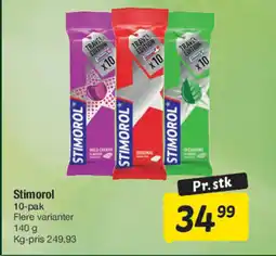Fakta Tyskland Stimorol 10-pak tilbud