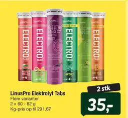 Fakta Tyskland LinusPro Elektrolyt Tabs tilbud