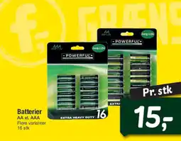 Fakta Tyskland Batterier AA el. AAA Flere varianter tilbud