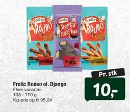 Fakta Tyskland Frolic Rodeo el. Django tilbud