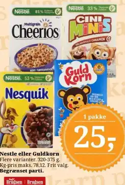 Dagli'Brugsen Nestle eller Guldkorn tilbud