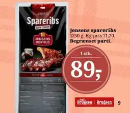 Dagli'Brugsen Jensens spareribs tilbud