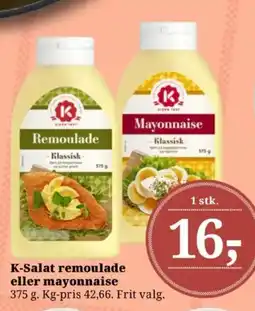 Dagli'Brugsen K-Salat remoulade eller mayonnaise tilbud