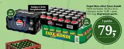 Dagli'Brugsen Pepsi Max eller Faxe Kondi tilbud