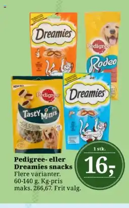 Dagli'Brugsen Pedigree Dreamies Dreamies snacks tilbud