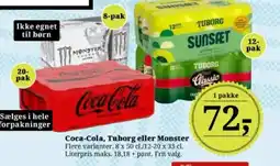 Dagli'Brugsen Coca-Cola, Tuborg eller Monster tilbud