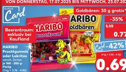 Kaufland HARIBO Fruchtgummis oder Lakritze versch. Sorten tilbud