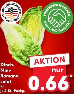 Kaufland Dtsch. Mini- Romana- salat tilbud