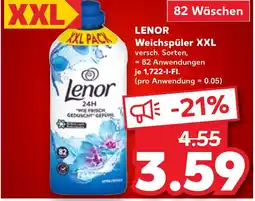 Kaufland LENOR Weichspüler XXL tilbud