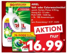 Kaufland ARIEL Voll- oder Colorwaschmittel tilbud