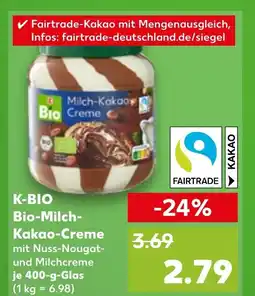 Kaufland K-BIO Bio-Milch- Kakao-Creme tilbud