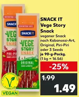Kaufland SNACK IT Vege Story Snack tilbud