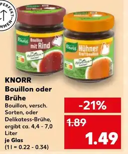 Kaufland KNORR Bouillon oder Brühe tilbud