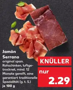 Kaufland Jamón Serrano tilbud