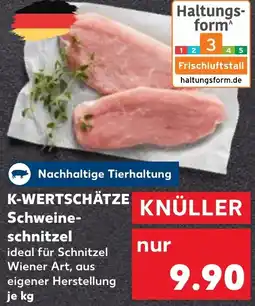 Kaufland DE K-WERTSCHÄTZE KNÜLLER Schweine- schnitzel tilbud