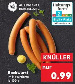 Kaufland Bockwurst tilbud