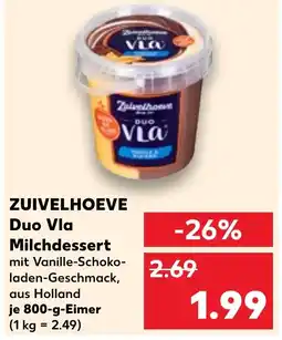Kaufland ZUIVELHOEVE Duo Vla Milchdessert tilbud