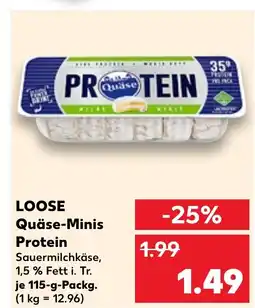 Kaufland LOOSE Quäse-Minis Protein tilbud
