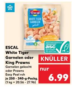 Kaufland ESCAL White Tiger Garnelen oder King Prawns tilbud