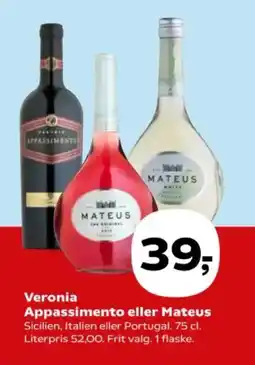 Kvickly Veronia appassimento eller mateus tilbud