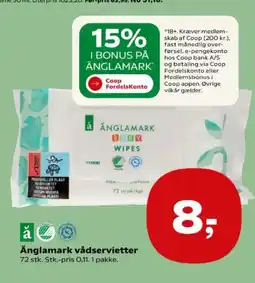Kvickly Änglamark vådservietter tilbud