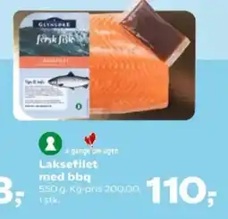 Kvickly Laksefilet med bbq tilbud