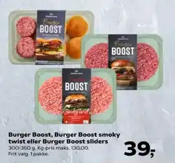 Kvickly Burger boost, burger boost smoky twist eller burger boost sliders tilbud