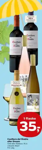 Kvickly Casillero del diablo eller dream tilbud