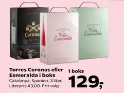 Kvickly Torres coronas eller esmeralda i boks tilbud