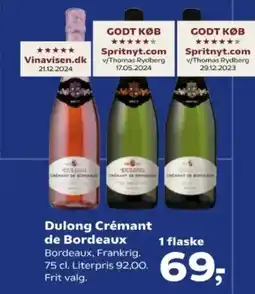 Kvickly Dulong crémant de bordeaux tilbud