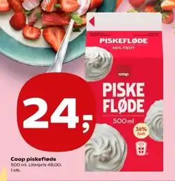 Kvickly COOP Piskefløde tilbud
