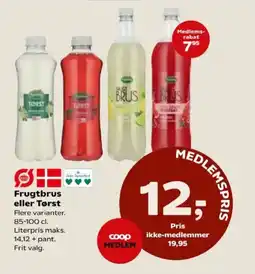 Kvickly Frugtbrus eller tørst tilbud