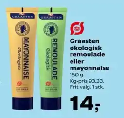 Kvickly GRAASTEN Økologisk remoulade eller mayonnaise tilbud
