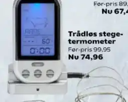 Kvickly Trådløs stege- termometer tilbud