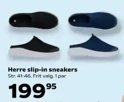 Kvickly Herre slip-in sneakers tilbud